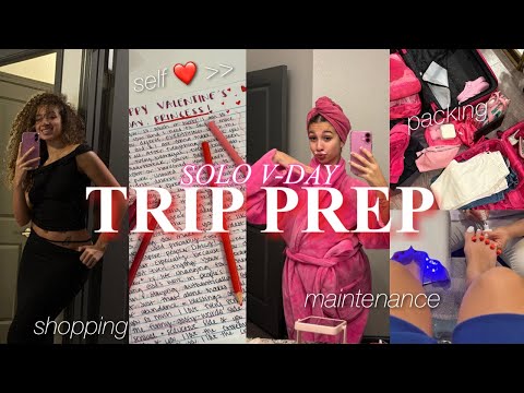 Solo V-Day Trip Prep for ATL 💋| Packing, Maintenance & Getting Ready for Valentine's Day