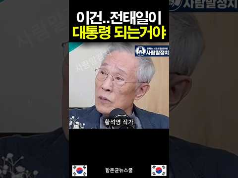 이건 전태일이 대통령 되는거야 <strong>작가</strong> 황석영 이재명 대통령