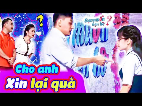 Chưa bấm nút đã ĐÒI LẠI QUÀ tặng gái chàng khiến Quyền Linh Cát Tường hoang mang | Bạn Muốn Hẹn Hò