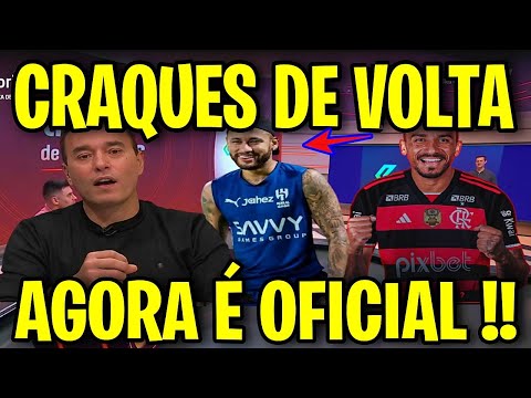 AGORA É OFICIAL! MÍDIA DE BOCA ABERTA COM NEYMAR E DANILO DE VOLTA AO FUTEBOL BRASILEIRO