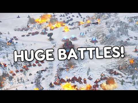 HUGE BATTLES! - 8 PLAYERS - RTS Game! - Ashes of the Singularity 2 DEMO