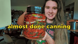 Our Last BIG Canning Day | Hot Sauce, Salsa, & Planting More Berries