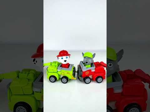 Satisfying with Unboxing & Review Pawpatrol Toys MARSHALL & ROCKY Cars | ASMS #shorts #pawpatrol