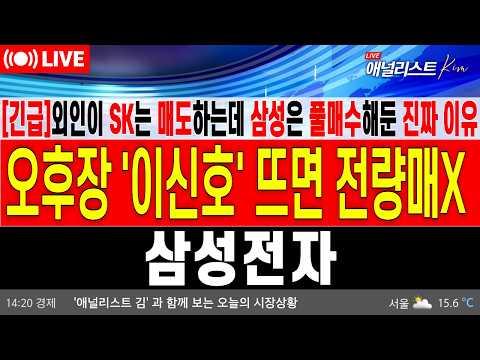 [삼성전자 <strong>주가</strong> 전망]*5분전긴급*🚨외인이 SK 버리고 삼성전자 '풀매수'한 이유... 오늘 오후장 <strong>프로그램</strong> 폭발 속 '이 신호' 뜨면 전량 매도 금지