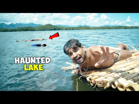 तालाब में भूत है 🤒 - Can We Survive 24 Hours ? | Ghost Challenge In Haunted Lake