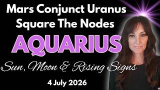 ❤️✨Wild Creativity & Sudden Romance for Aquarius: Mars-Uranus in the 5th House 🎨