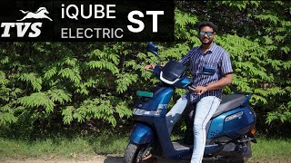 TVS iQube ST 5.1 kWh Complete Ride Review in Tamil | Top Speed Breaking and Range test | B4Choose