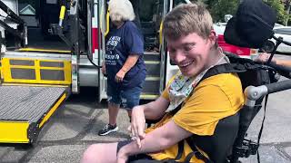 Bata Bus driver Kay picking Sam up at IFS & dropping him off at home 8.19.26 @onthatnote 