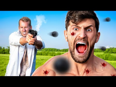 Shot by the World’s Strongest Less Lethal Pistol with Metal Bullets