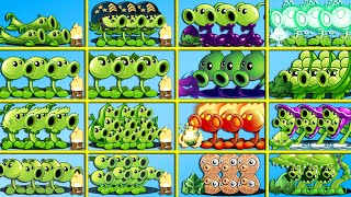 PvZ 2 - All GREEN PEA & TORCHWOOD vs COLOR PEA & MINT - Who Will Win?