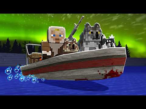 Пересёк ЗАПРЕТНУЮ РЕКУ с собаками - Выживание в -999°C (Майнкрафт Фильм)