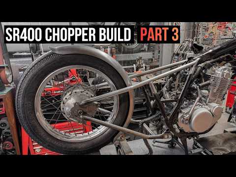 2015 Yamaha SR400 Chopper Build — Episode 3 Hardtail Conversion