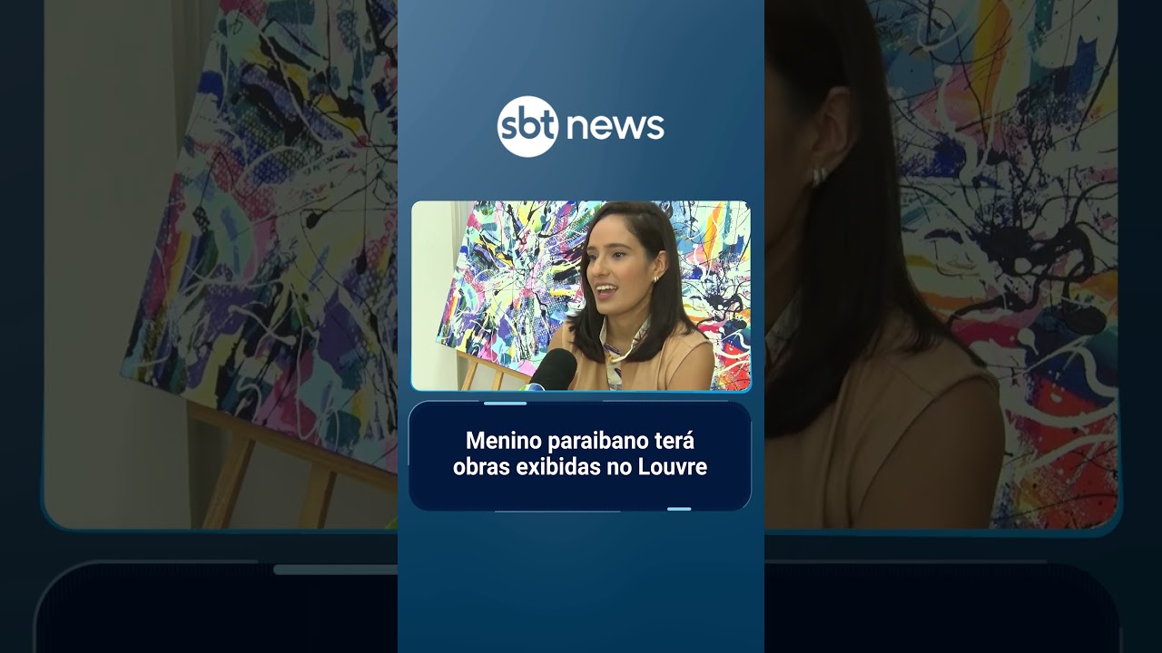 Menino paraibano de 9 anos terá obras expostas no Louvre, em Paris
