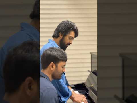 A small jam session with my bro #dhanush before the single release let’s goooo #idlykadai #gvprakash