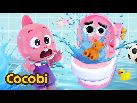 Don't Put Toys in the Toilet! Toilet Explosion😱 + More Fun Songs for Kids | Cocobi