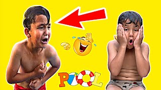 اقوه مقلب صار بلمسبح مات جوجو 🤣