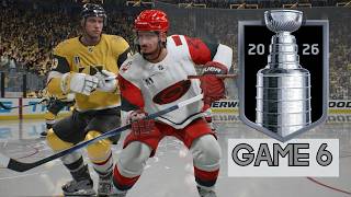 Stanley Cup Final Game 6 2026 - Vegas Golden Knights vs Carolina Hurricanes (NHL 26 Sim)