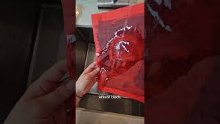 Cyanotype on red? #art