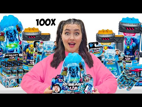 UNBOXING 100 Mr Beast *MYSTERY* Toys