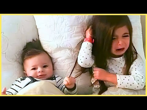 Top 100 Funniest Baby vs Sibling Moments That Will Make Your Day 💗