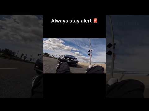 One of my biggest fears when riding a motorcycle was being hit from behind, like this, at a light.