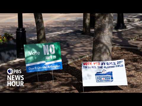 YouTube video thumbnail: Redistricting Battle Reaches Virginia as Voters Weigh New Congressional Map