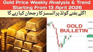 Gold Price Weekly Analysis & Trend Starting From 13 April 2026/Weekly Levels Gold Price