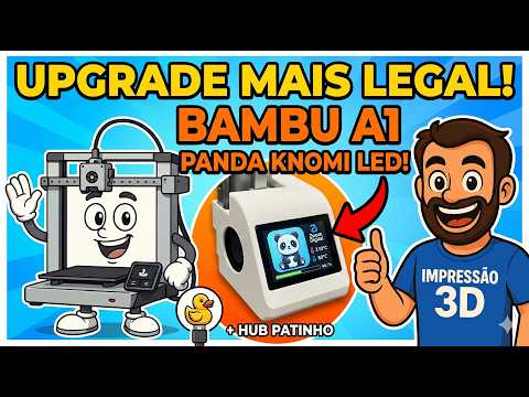 Thumbnail do vídeo Panda Knomi + Panda Branch: O upgrade que TRANSFORMA sua Bambu Lab A1