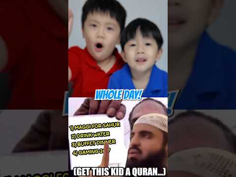 Bro tries learning about puasa