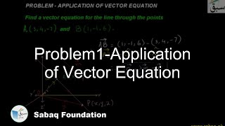 Problem1-Application of Vector Equation