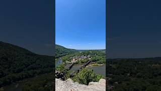 Beautiful view of Harper’s Ferry, WV from atop Maryland Heights!