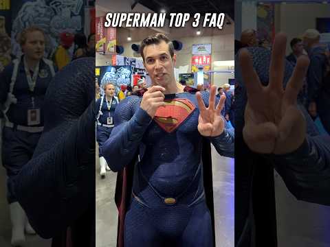 Top 3 Questions Asked About my Superman Cosplay! #shorts #superman