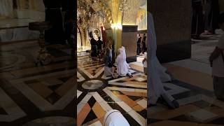 Christian Worship Ceremony at Golgotha (Calvary). Jerusalem,Israel 2026