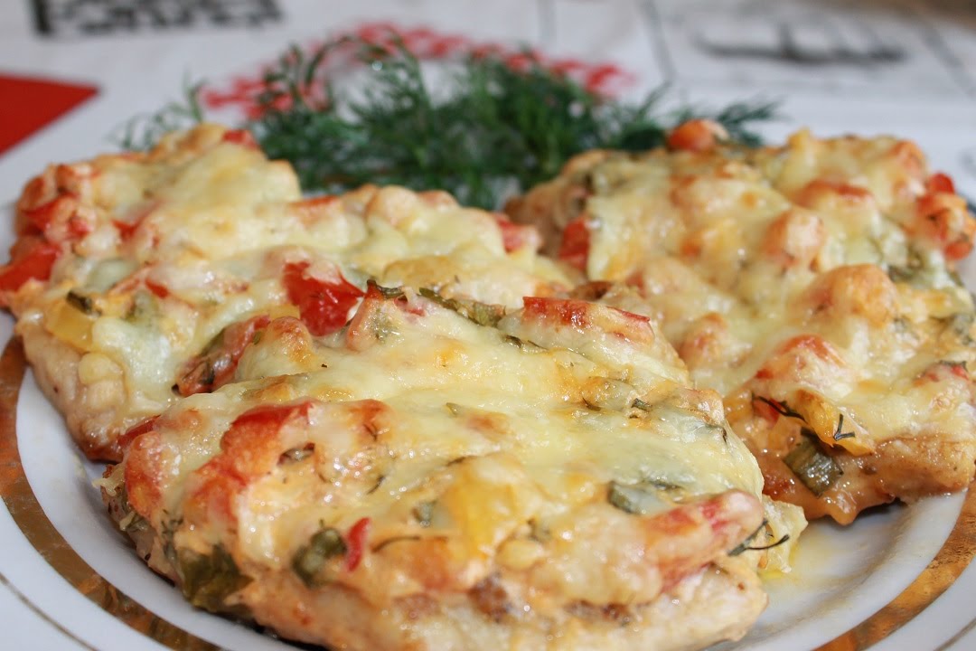 Куриная грудка под шубой в духовке. Сочная куриная грудка.
