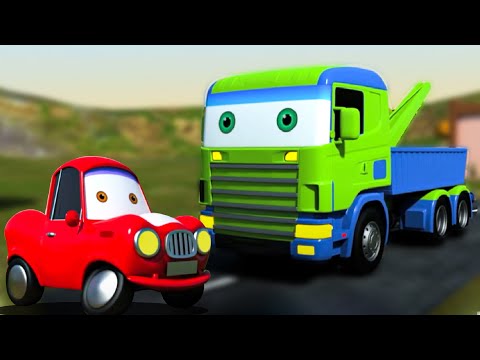 Red Cute Car Formation + More Animated Vehicle Cartoon Video for Kids