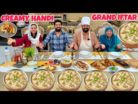 Biggest iftar Party🎉 For My Family - Chicken Creamy Handi - Snacks - BaBa Food RRC