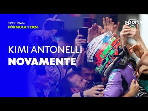 ANTONELLI CONTÉM PRESSÃO DE RIVAIS E VENCE; BORTOLETO É 12º | GP DE MIAMI | FÓRMULA 1 2026 | sportv