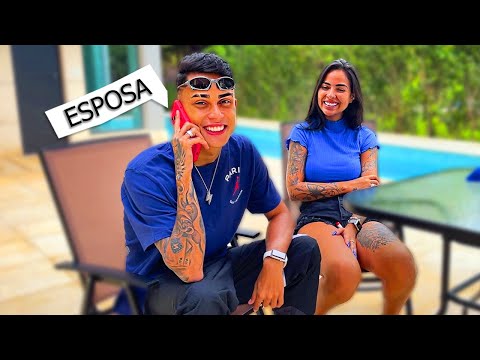 TROLLEI MINHA NAMORADA CHAMANDO ELA DE ESPOSA