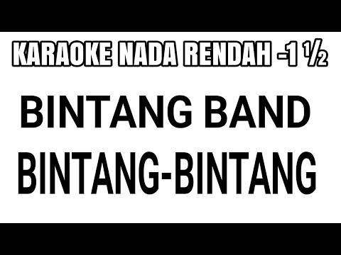 bintang band bintang bintang karaoke lower key / nada rendah