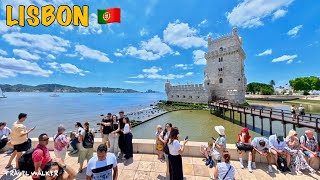 [4K] 😍리스본 벨렝 지구에서…📸🇵🇹 / Portugal Walking Tour / Belém Tower & Discovery Monument - Lisbon - Portugal