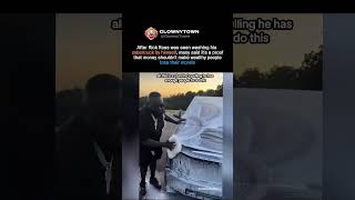 rick ross washing his cybertruck himself had fans showing respect #rickross