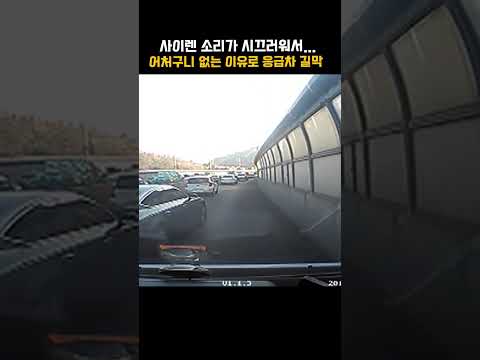 [#shorts] 사이렌 소리가 시끄러워서... 이것이 응급차 진로를 막은 이유? 악마도 울고 갈 길막 운전자 | KBS 20140224 방송