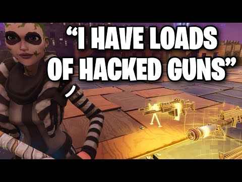 Scammer has HACKED GUNS then loses em all! 🤣😆 (Scammer Get Scammed) Fortnite Save The World