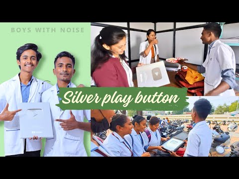 Silver Play Button Unboxing | Boys With Noise | Play Button | #vlog #silverplaybutton #video