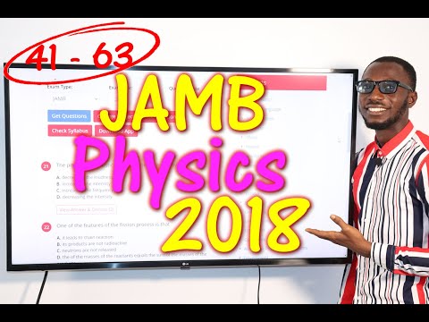 JAMB CBT Physics 2018 Past Questions 41 - 63