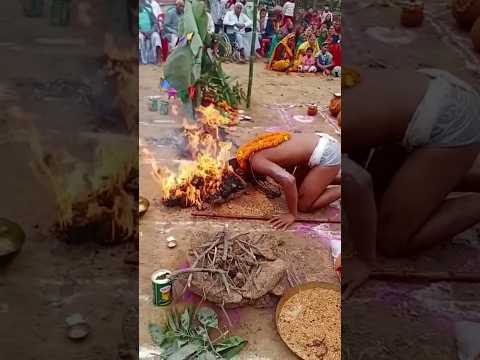 रामगढ़ निखिल भगत कराह पूजा #karahpuja #radheradhe #shyambaba #harharmahadev #banaras #chandauli