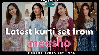 meesho kurti haul today | meesho kurti pant set haul under 500 | meesho kurta haul | flipkart haul