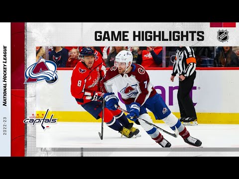 Avalanche @ Capitals 11/19 | NHL Highlights 2022