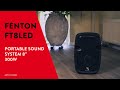 Fenton FT8LED Portable PA System with Bluetooth + Microphone