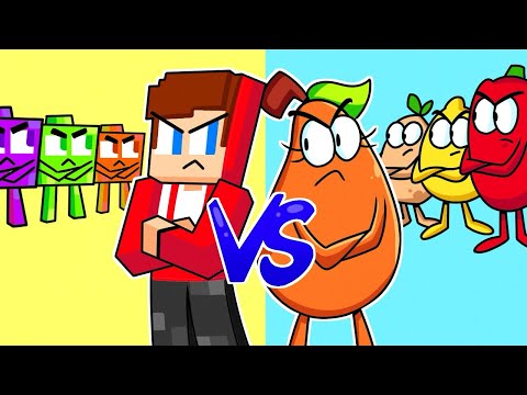 Minecraft Guy's First School Day: Pear Couple and Viral Games Adventures